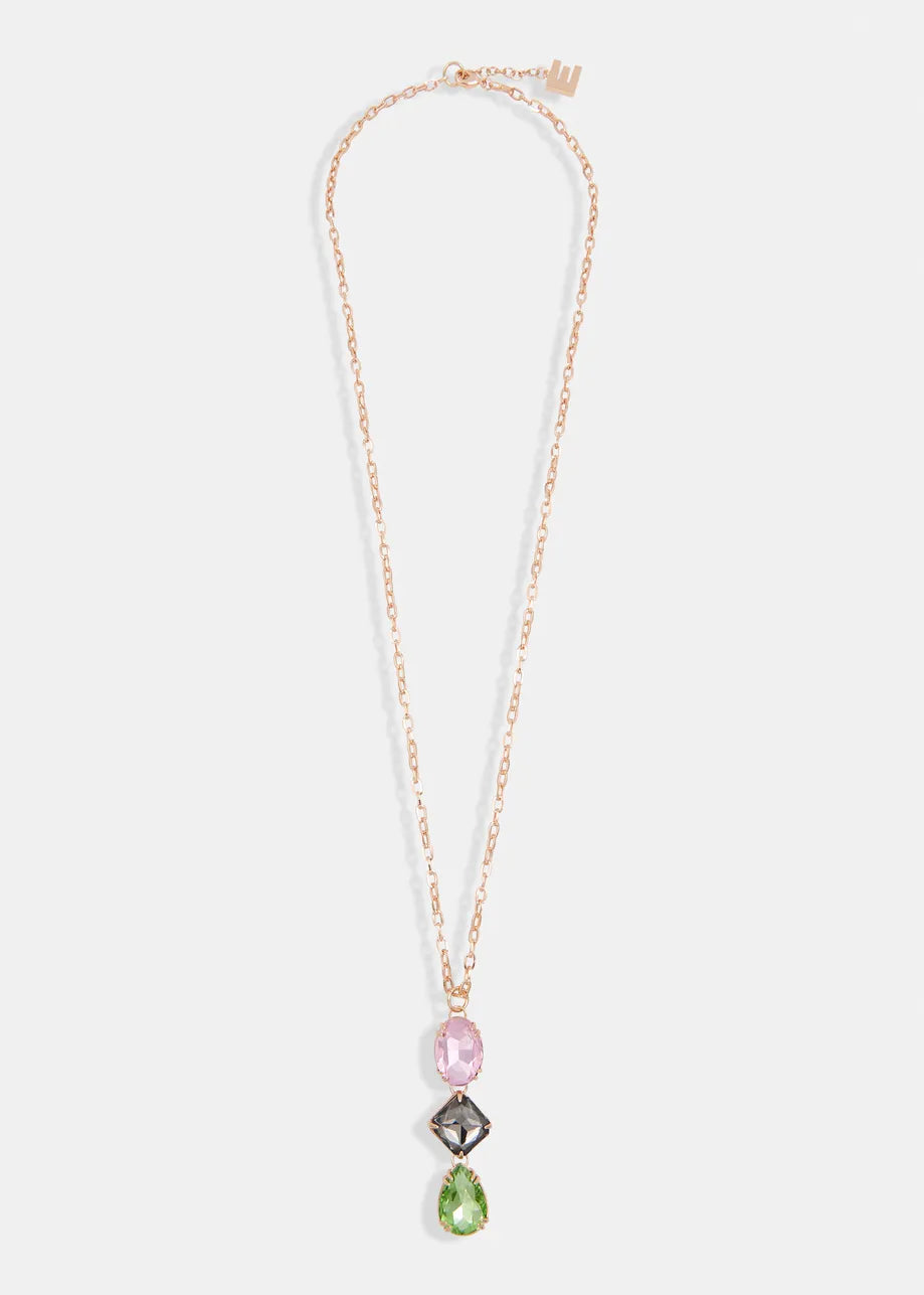 Rhinestone Long Necklace