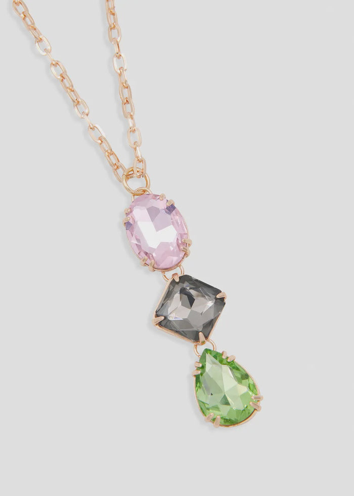 Rhinestone Long Necklace