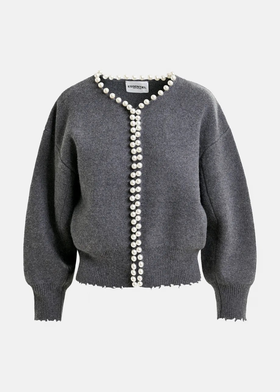 Ideas Knit Cardigan w Beads
