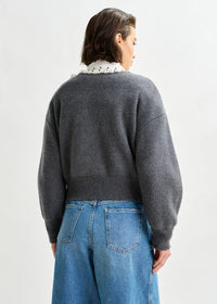 Ideas Knit Cardigan w Beads