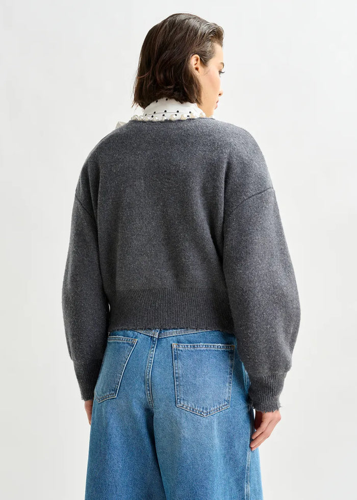 Ideas Knit Cardigan w Beads