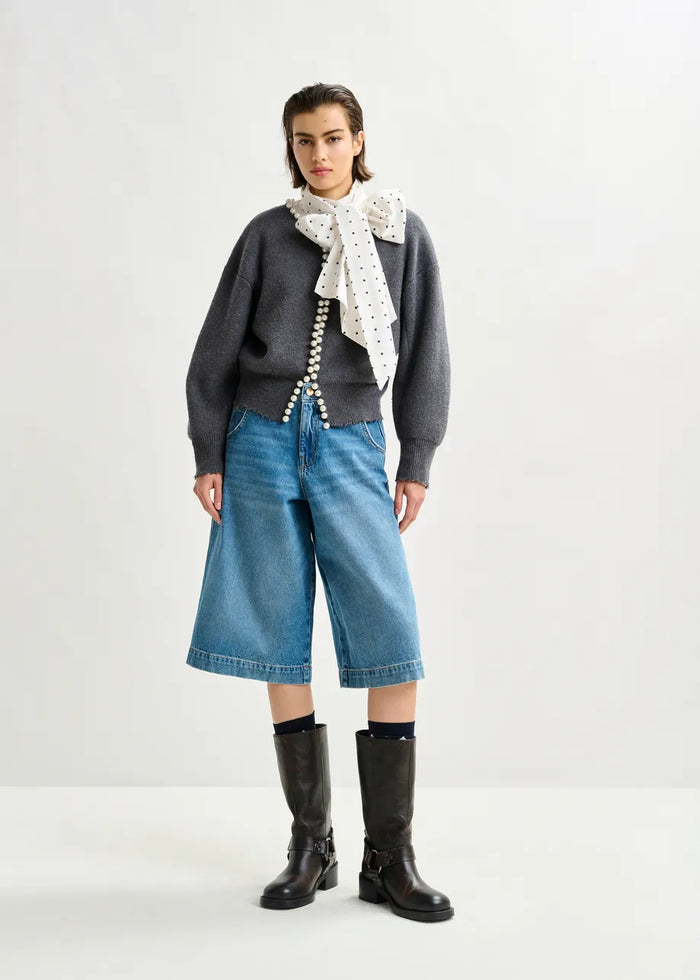 Ideas Knit Cardigan w Beads