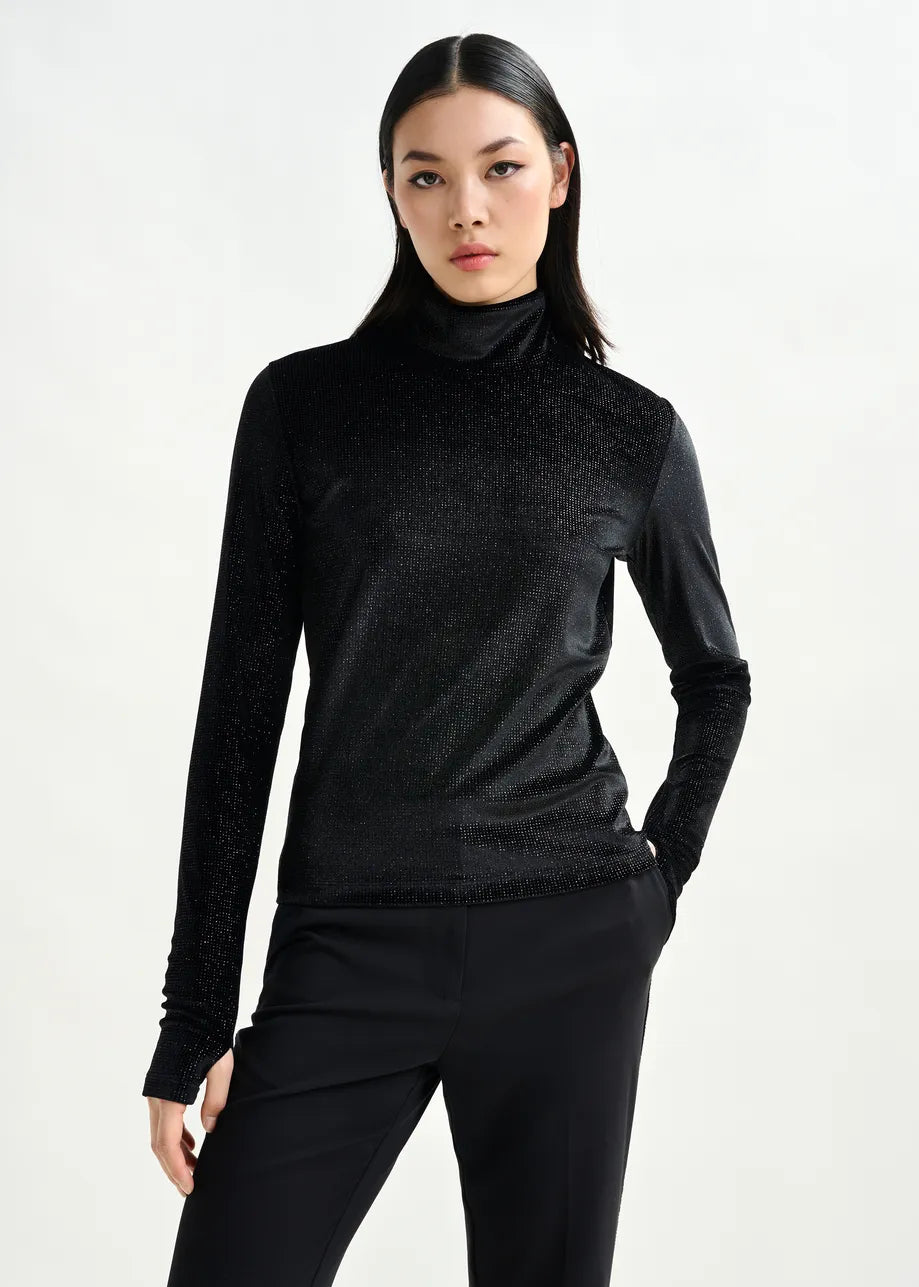Indienne Stretch Turtleneck