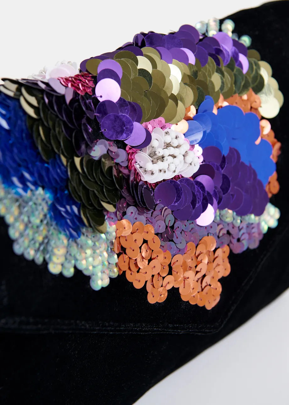 Intensify Sequin Beaded Pouch