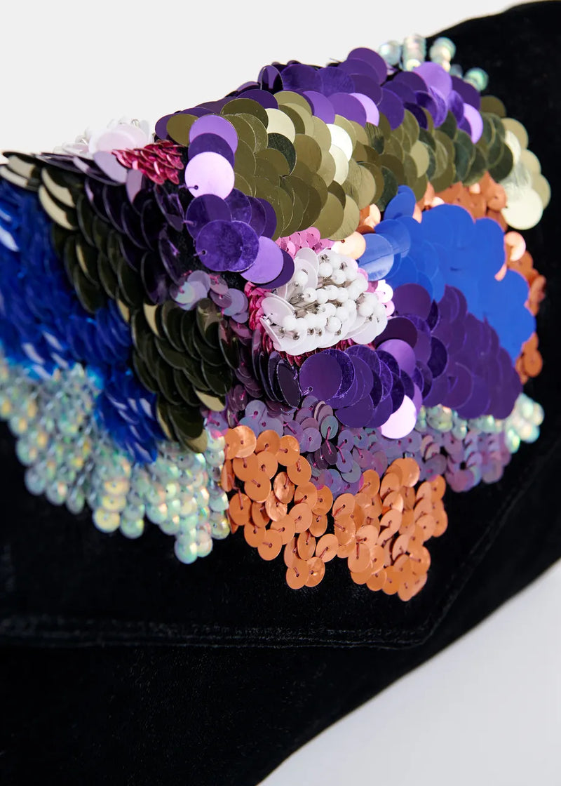 Intensify Sequin Beaded Pouch