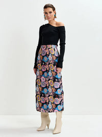 Ivy Jacquard Embellished Skirt
