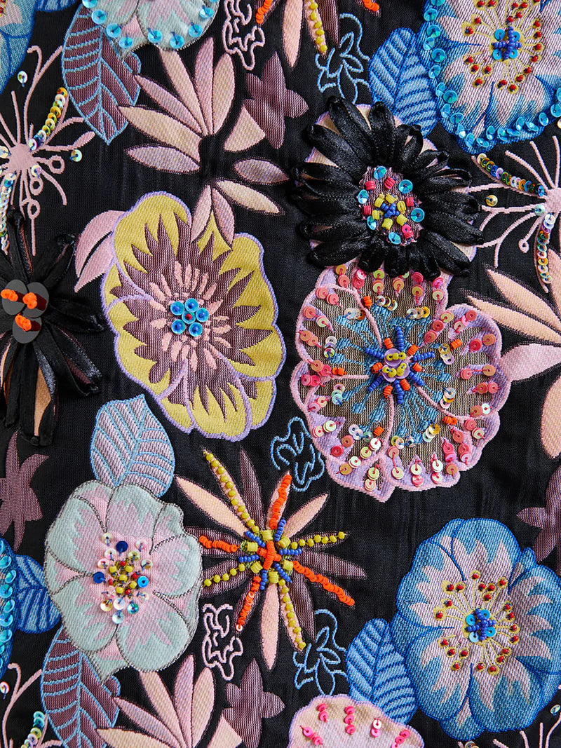 Ivy Jacquard Embellished Skirt