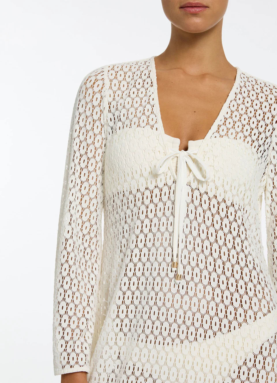 Stretch Lace Maxi Kaftan
