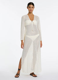 Stretch Lace Maxi Kaftan