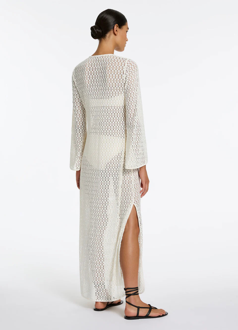 Stretch Lace Maxi Kaftan