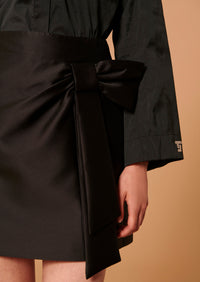 Jaba Black Satin Skirt