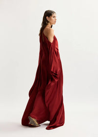 Jacanas Halter Waterfall Dress