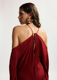 Jacanas Halter Waterfall Dress