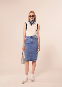 Jackie Blue Denim Skirt