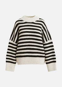 Jacquie Striped Knit Pullover
