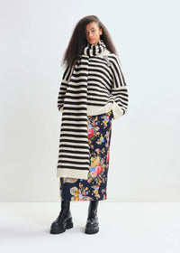 Jacquie Striped Knit Pullover