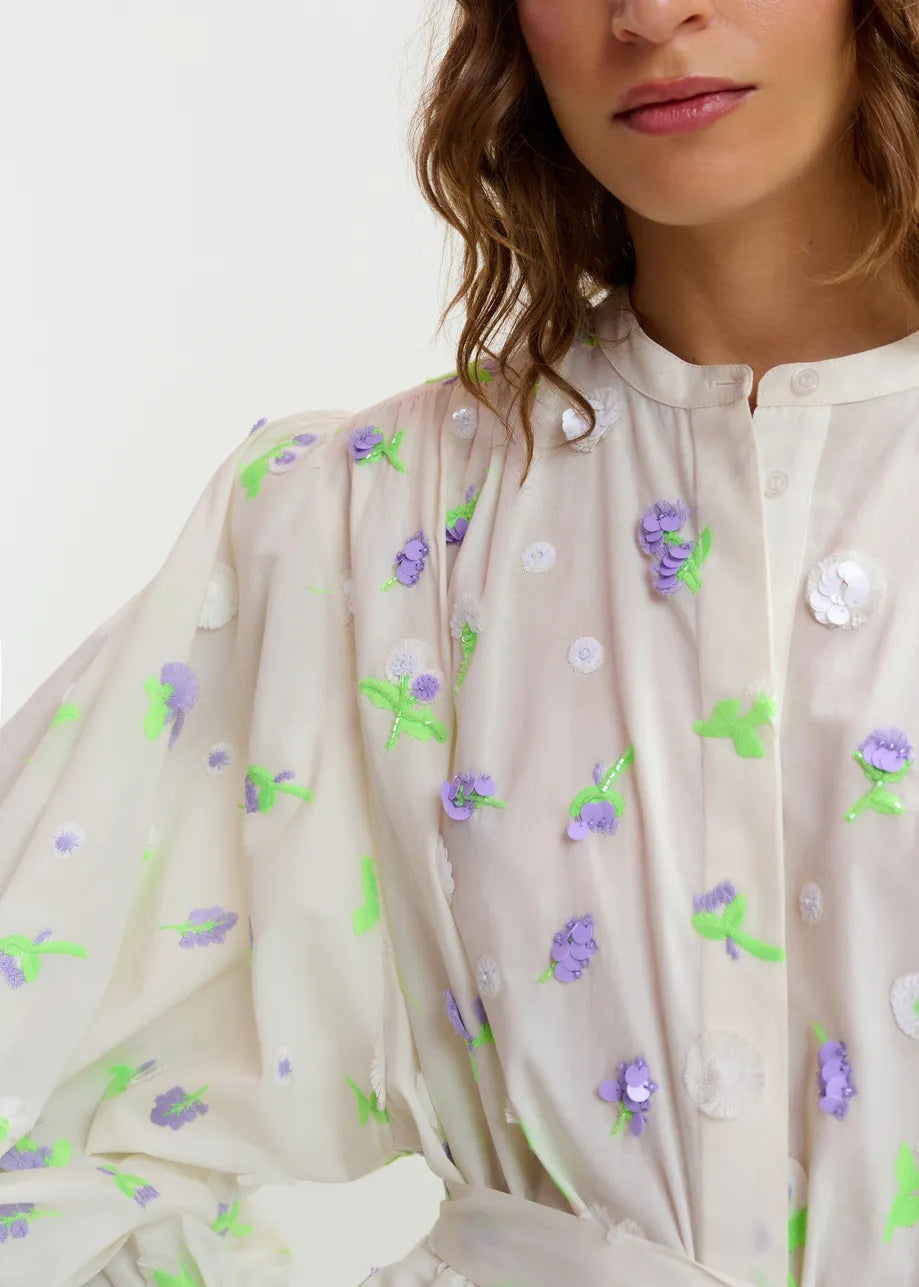 Jalen Embroidered Midi Dress