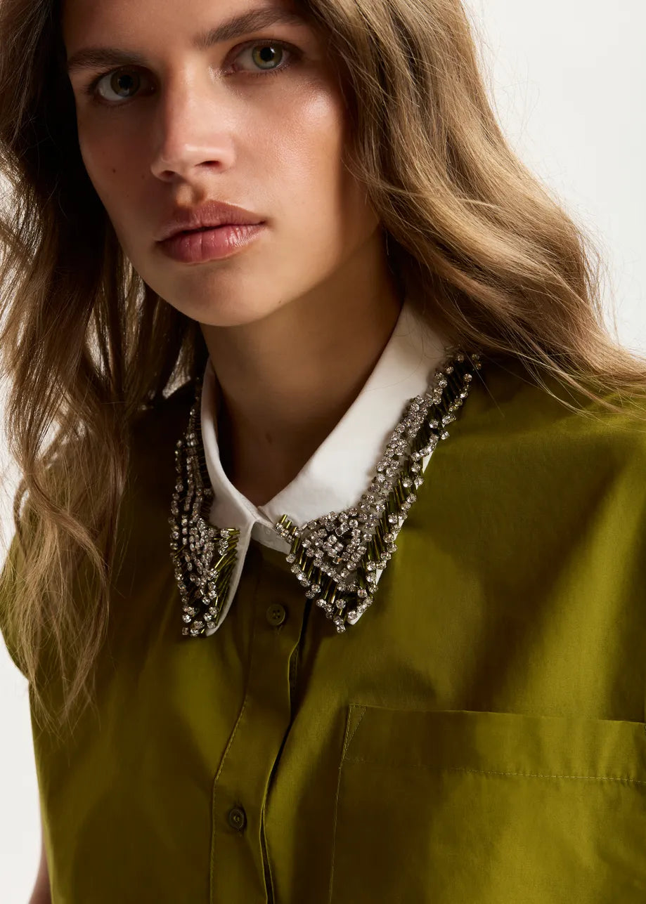 Janky Embellished Collar Shirt