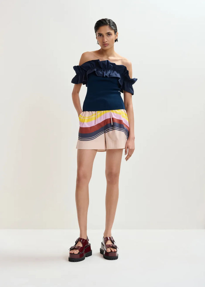 Jaqua Flower Knit Top