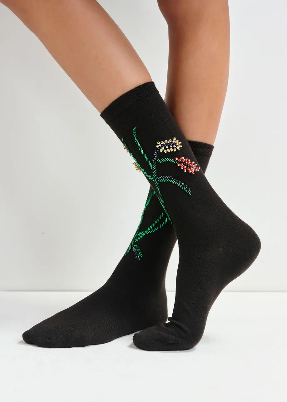 Jinto Embroidered Socks