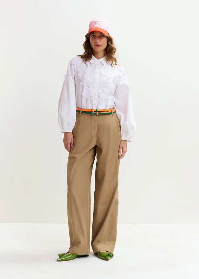 Joella Appliqué Floral Shirt
