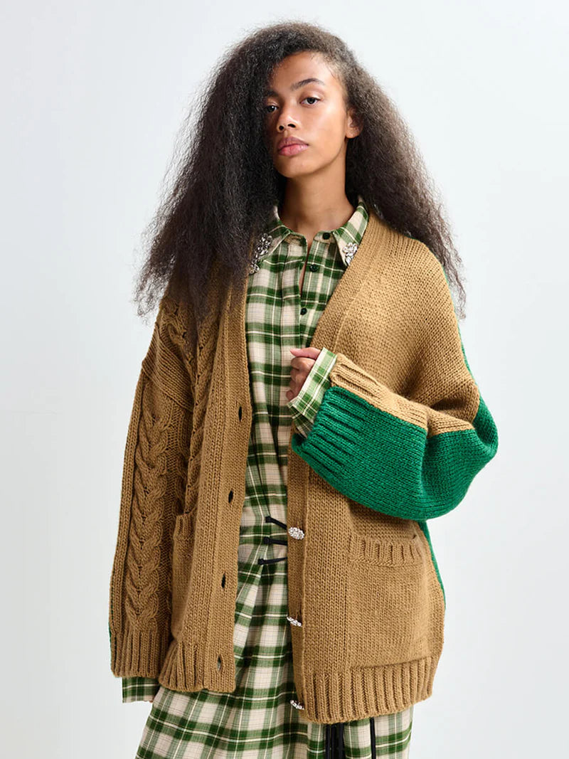 Jokes Bicolour Cardigan