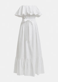 Joyce Belted Ruffle Dress
