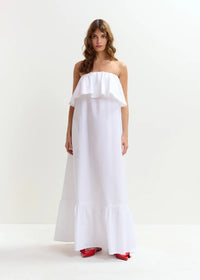 Joyce Belted Ruffle Dress
