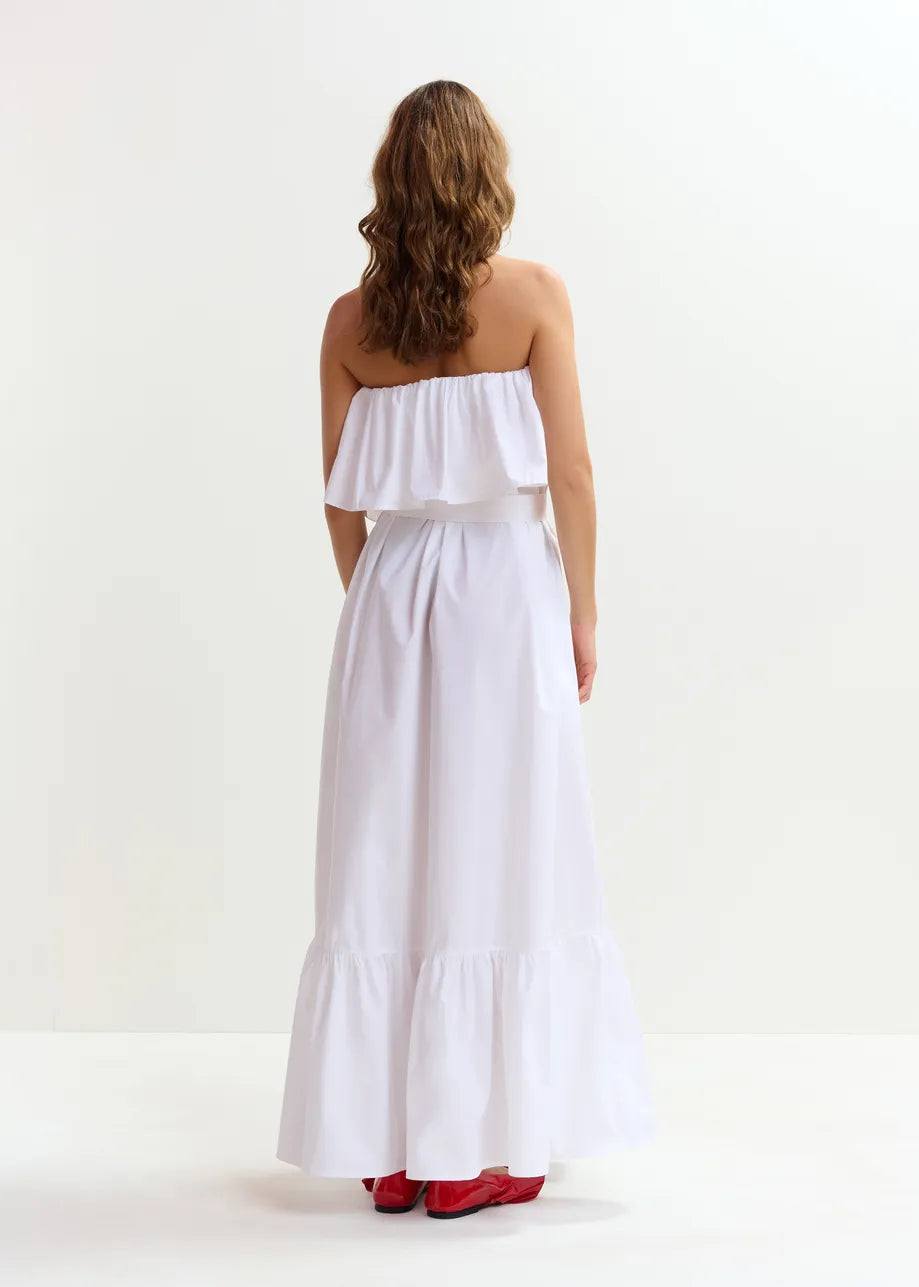 Joyce Belted Ruffle Dress