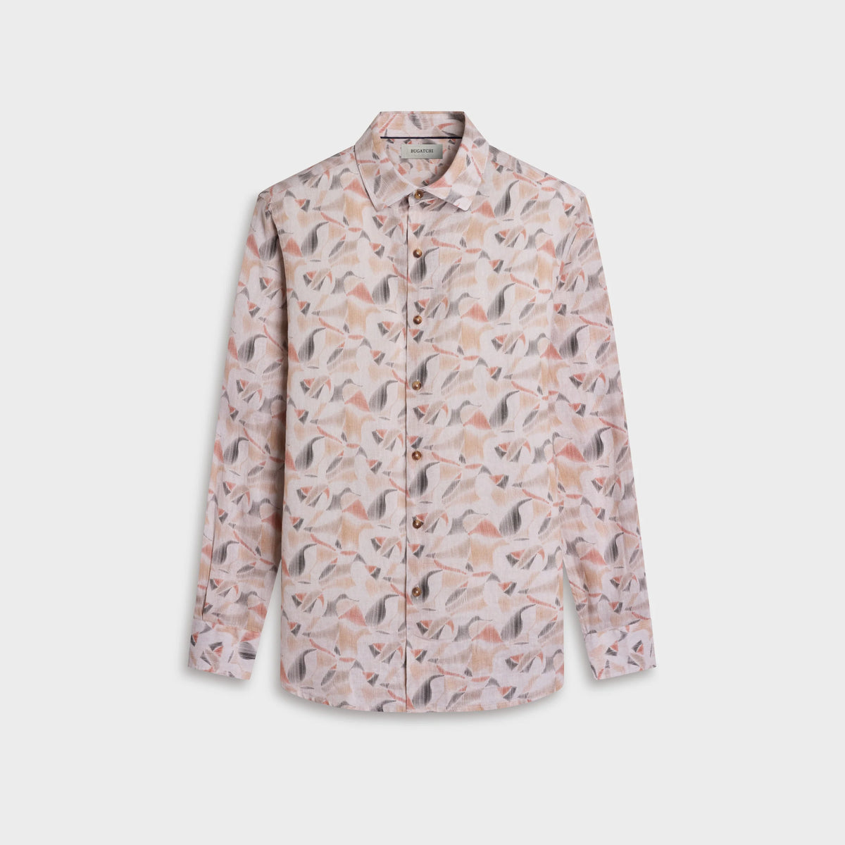 Julian Abstract Leaf Print Shirt