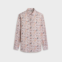Julian Abstract Leaf Print Shirt