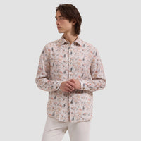 Julian Abstract Leaf Print Shirt