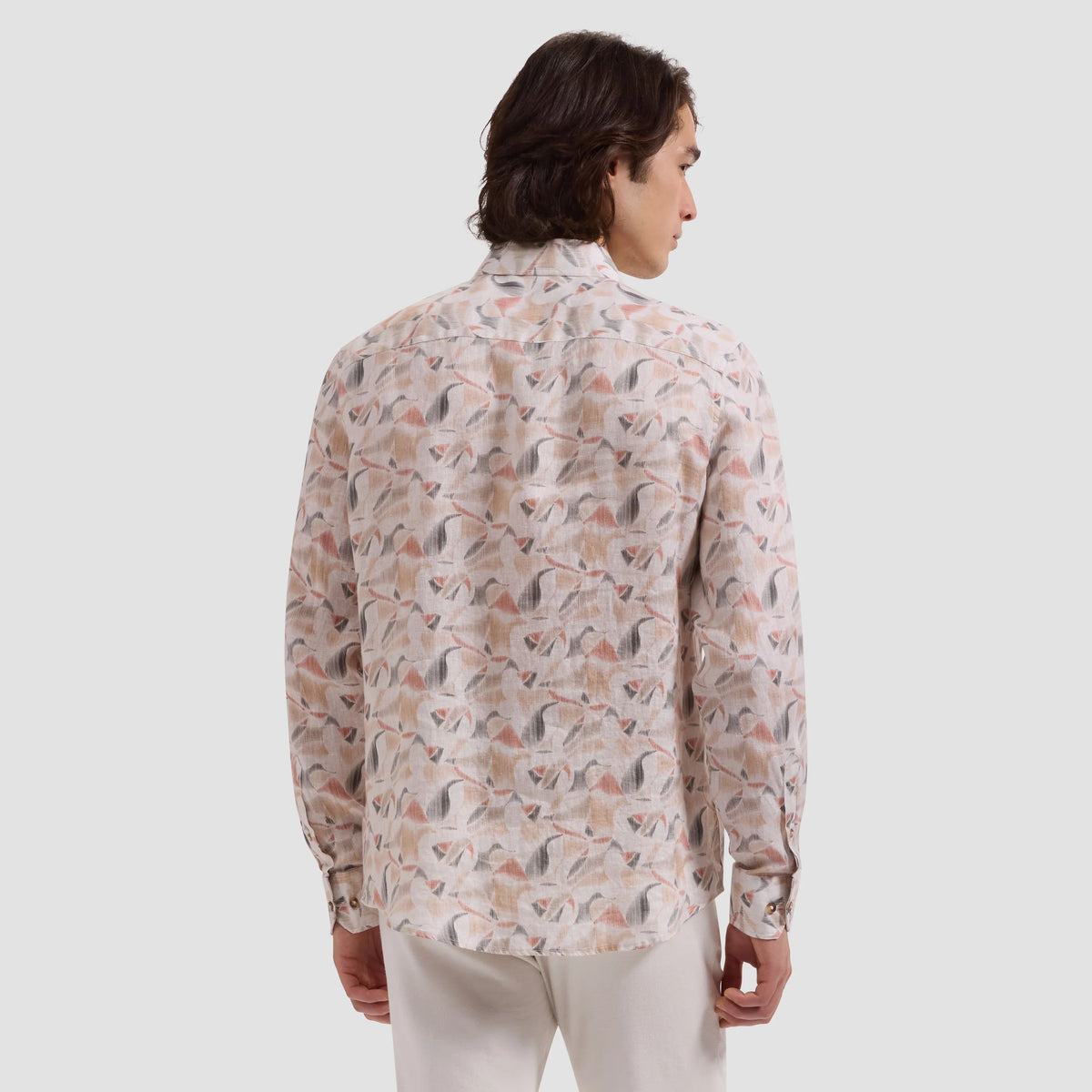 Julian Abstract Leaf Print Shirt