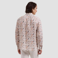 Julian Abstract Leaf Print Shirt