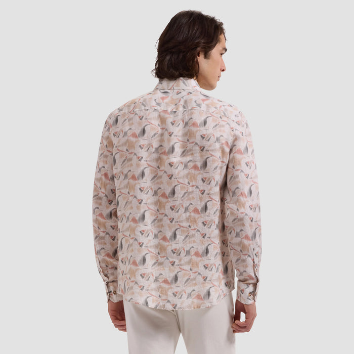 Julian Abstract Leaf Print Shirt