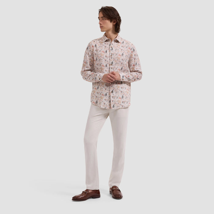 Julian Abstract Leaf Print Shirt
