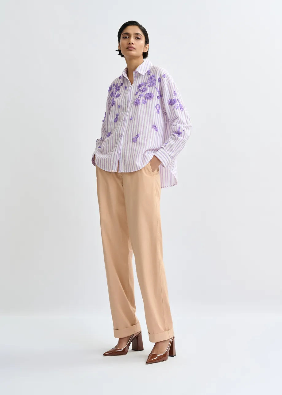 Julieta Floral Embellished Shirt