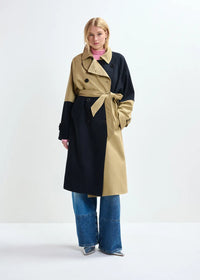 Just Patchwork Trench Coat