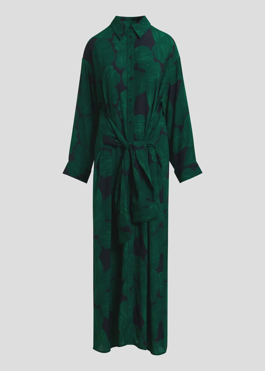 Kamila Tropical Print Shirt Dress