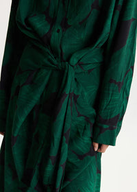 Kamila Tropical Print Shirt Dress