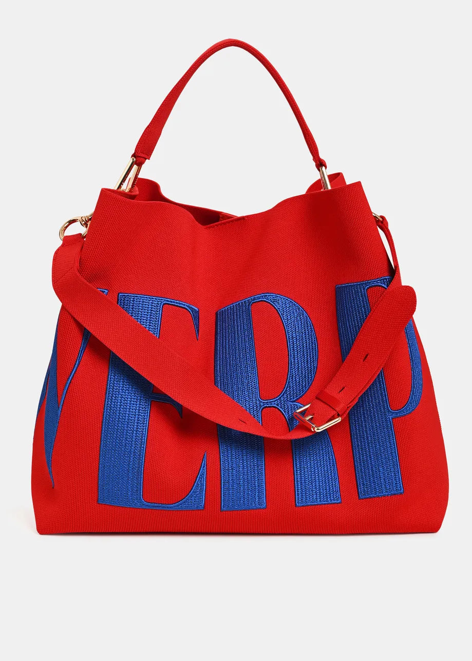 Embroidered Antwerp Logo Shopper Bag