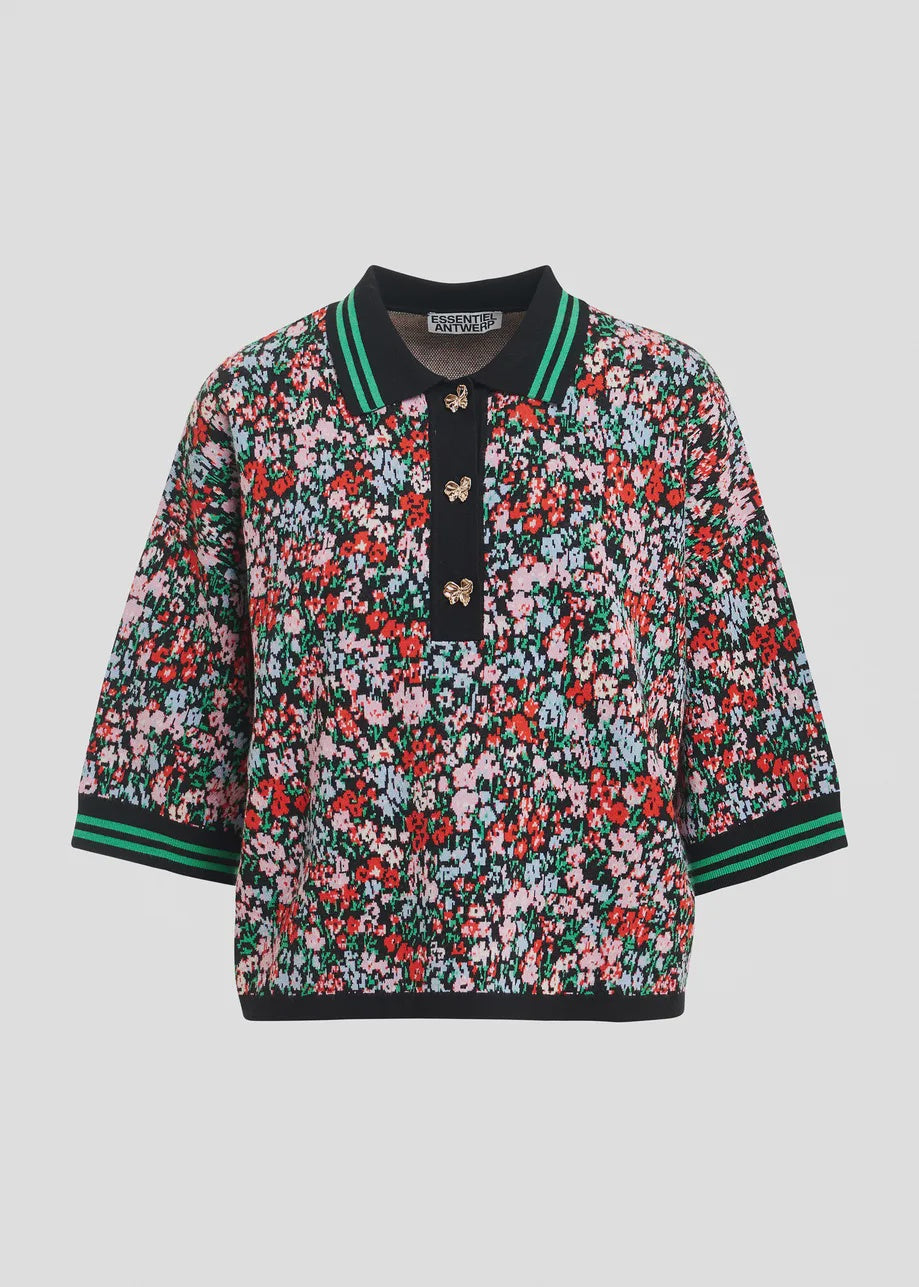 KARTOS Floral-Print Polo