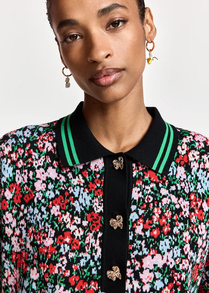 KARTOS Floral-Print Polo