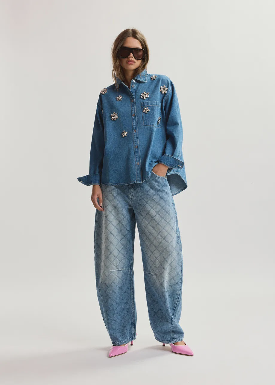 KATSU Barrel-Leg Jeans