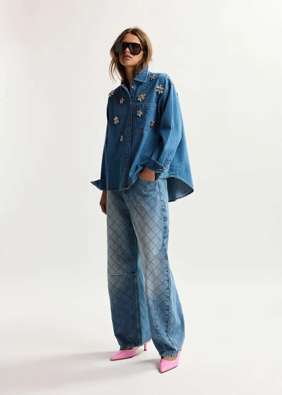 KATSU Barrel-Leg Jeans