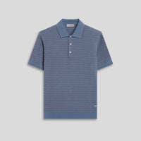 Honeycomb Polo Sweater