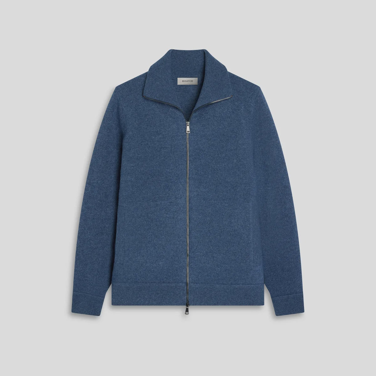Melange Full Zip Sweater