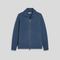 Melange Full Zip Sweater
