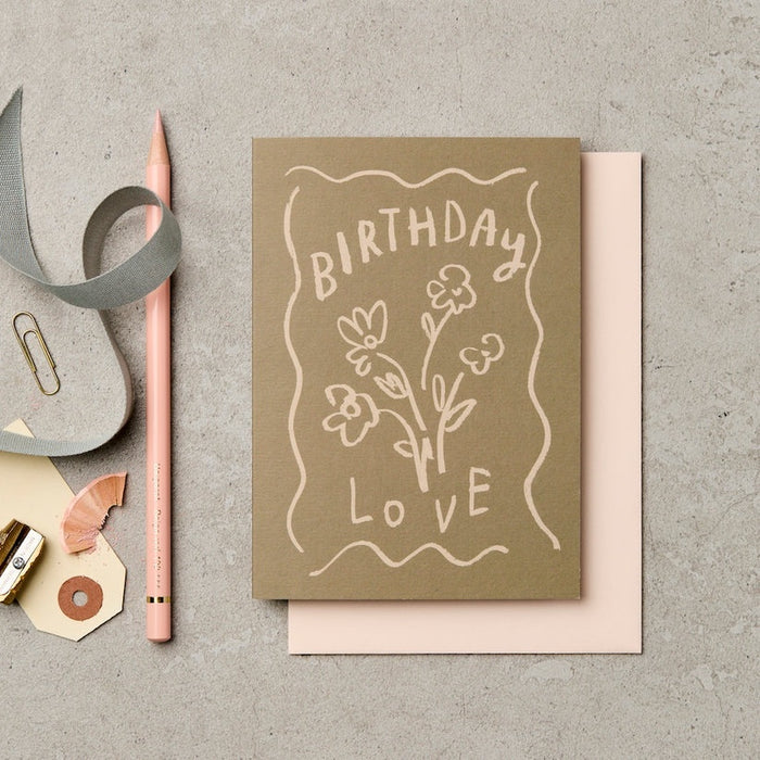 Birthday Love Pastel Card