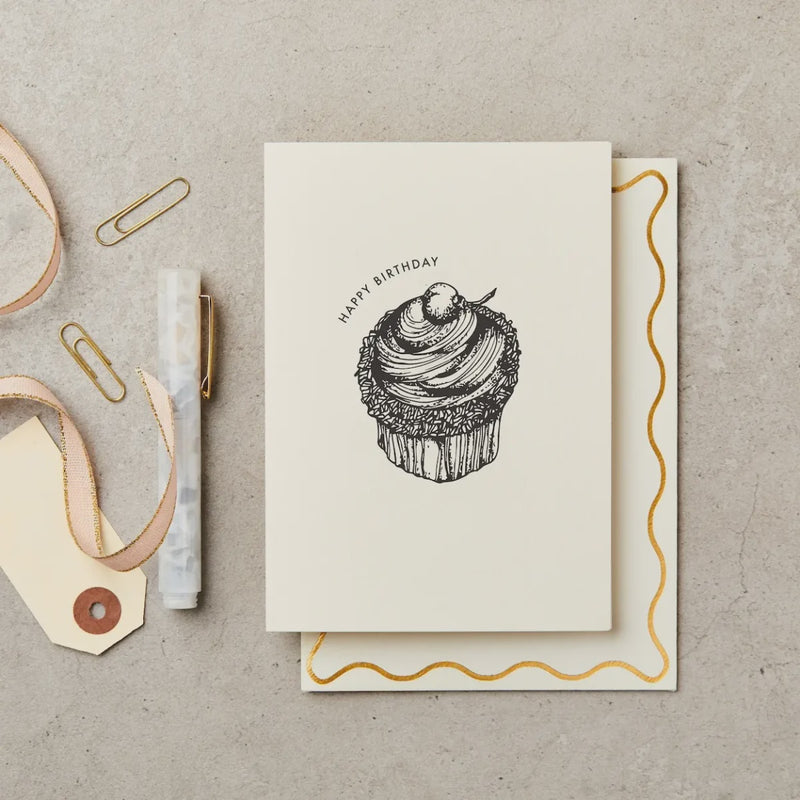 Cherry Cupcake Happy Birthday